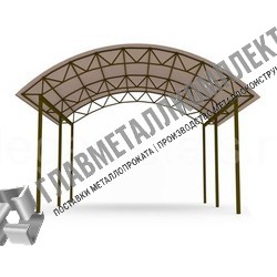 Арочные навесы из металла Арочные навесы из металла