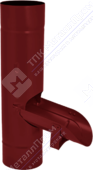 Водосборник Аквасистем 100 RR28 темно-красный