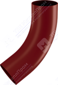 Колено трубы Аквасистем 100 RR28 темно-красный