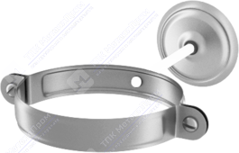 Держатель трубы Аквасистем 100 комплект для крепления трубы RR21 светло-серый