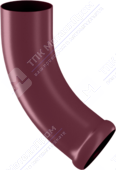 Колено трубы Аквасистем 100 сливное декоративное P363 вишня