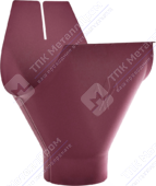 Воронка желоба Аквасистем 125 90 P363 вишня