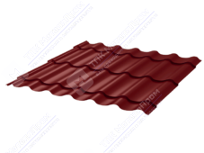 Металлочерепица МЧ2 Монтеррей Макси 0,4 ПЭ RAL3009 красный оксид