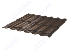 Металлочерепица МЧ2 Монтеррей Макси 0,4 ПЭ RAL8017 шоколад