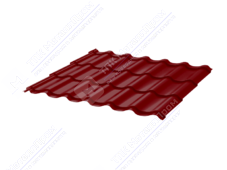 Металлочерепица МЧ2 Монтеррей 0,45 ПЭ RAL3005 красное вино