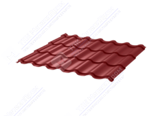Металлочерепица МЧ2 Монтеррей 0,45 ПЭ RAL3003 рубин