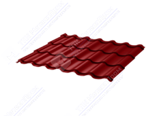 Металлочерепица МЧ2 Монтеррей 0,5 ПЭ RAL3011 коричнево-красный