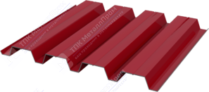 Профнастил полимер Н60 0,45 845/902 ПЭ RAL3003 рубин
