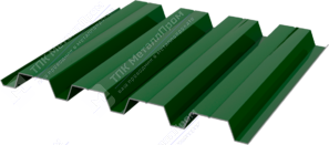 Профнастил полимер Н60 0,45 ТУ 845/902 ПЭ RAL6002 зеленый лист