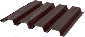 Профнастил полимер Н60 0,45 845/902 матовый ПЭ RAL8017 шоколад