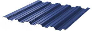 Профнастил полимер НС35 0,45 1000/1060 ПЭ RAL5002 ультрамарин