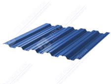 Профнастил полимер НС35 0,45 1000/1060 ПЭ RAL5005 сигнально-синий