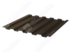 Профнастил полимер НС35 0,45 1000/1060 матовый ПЭ RAL8017 шоколад
