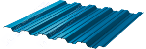 Профнастил полимер НС35 0,7 1000/1060 ПЭ RAL5015 синее небо