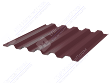 Профнастил полимер С44 0,4 1000/1047 ПЭ RAL3005 красное вино