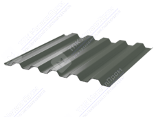 Профнастил полимер С44 0,4 1000/1047 ПЭ RAL7005 темно-серый