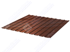 Профнастил полимер С10 0,45 1130/1155 ДПП G6W110P темное дерево