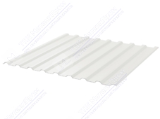 Профнастил полимер СП20 0,4 1100/1150 ПЭ RAL9003 сигнально-белый