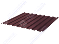 Профнастил полимер СП20 0,45 1100/1150 ПЭ RAL3005 красное вино