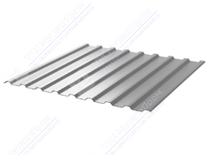 Профнастил полимер СП20 0,45 1100/1150 ПЭ RAL7004 сигнально-серый