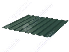 Профнастил полимер СП20 0,5 1100/1150 ПЭ RAL6005 зеленый мох