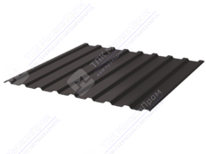 Профнастил полимер СП20 0,45 1100/1150 ПЭ RAL8019 темный шоколад