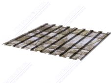 Профнастил полимер СП20 0,45 1100/1150 ДПП OK034A камень