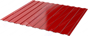 Профнастил полимер С8 0,5 1150/1200 ПЭ RAL3003 рубин