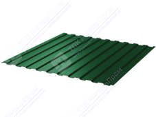 Профнастил полимер С8 0,5 1150/1200 ПЭ RAL6005 зеленый мох