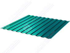 Профнастил полимер С8 0,5 1150/1200 ПЭ RAL5021 морская волна