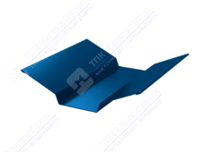 Планка ендовы верхняя 86 80 0,45 3м стандарт ПЭ RAL5005 сигнально-синий К-508