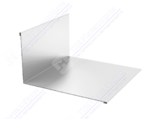 Планка примыкания нижняя 122 250 0,45 2м стандарт ПЭ RAL9003 сигнально-белый К-502