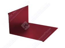 Планка примыкания верхняя 145 250 0,4 2м стандарт ПЭ RAL3005 красное вино К-501