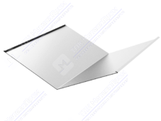 Планка ендовы нижняя 298 298 0,4 2м стандарт ПЭ в пленке RAL9003 сигнально-белый К-510