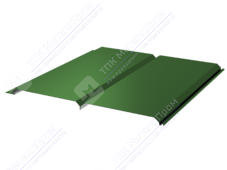 Сайдинг брус 330/355 0,5 ПЭ RAL6002 зеленый лист