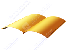 Сайдинг бревно 330/353,5 0,45 ПЭ RAL1018 цинково-желтый