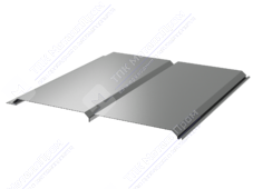 Сайдинг брус 330/355 0,5 ПЭ RAL9006 белый алюминий