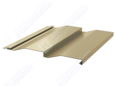 Сайдинг кораб доска 228/255 0,4 ПЭ RAL1014 слоновая кость