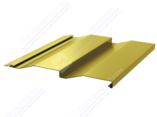 Сайдинг кораб доска 228/255 0,4 ПЭ RAL1018 цинково-желтый