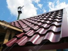 Металлочерепица Андалузия п/э красное вино 0,45 мм