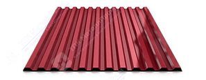 Профнастил С-21 п/э RAL 3003 (красный рубин) 0,45 мм
