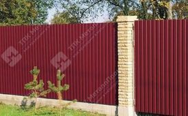 Профнастил С-8 п/э RAL 3005 (красное вино) 0,7 мм