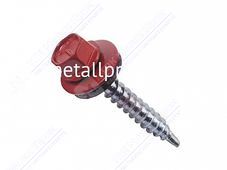 Саморез кровельный красный RAL 3005 4,8x29 (упаковка) 4000 шт