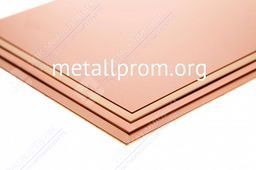 Медный лист М1 5х600х1500 тв