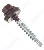Саморез кровельный т, коричневый 4,8x29 RAL 8017 (упаковка) 250 шт