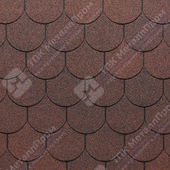 Гибкая черепица Docke Pie Standard Кольчуга (Красный)