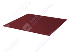Лист с полимерным покрытием 0,4 мм ПЭ RAL3009 красный оксид