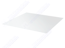 Лист с полимерным покрытием 0,45х1250х2000 мм ПЭ в пленке RAL9003 сигнально-белый