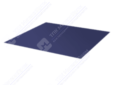 Лист с полимерным покрытием 0,4 мм ПЭ RAL5013 синий кобальт