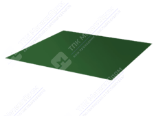 Лист с полимерным покрытием 0,5 мм Стальной бархат RAL6005 зеленый мох